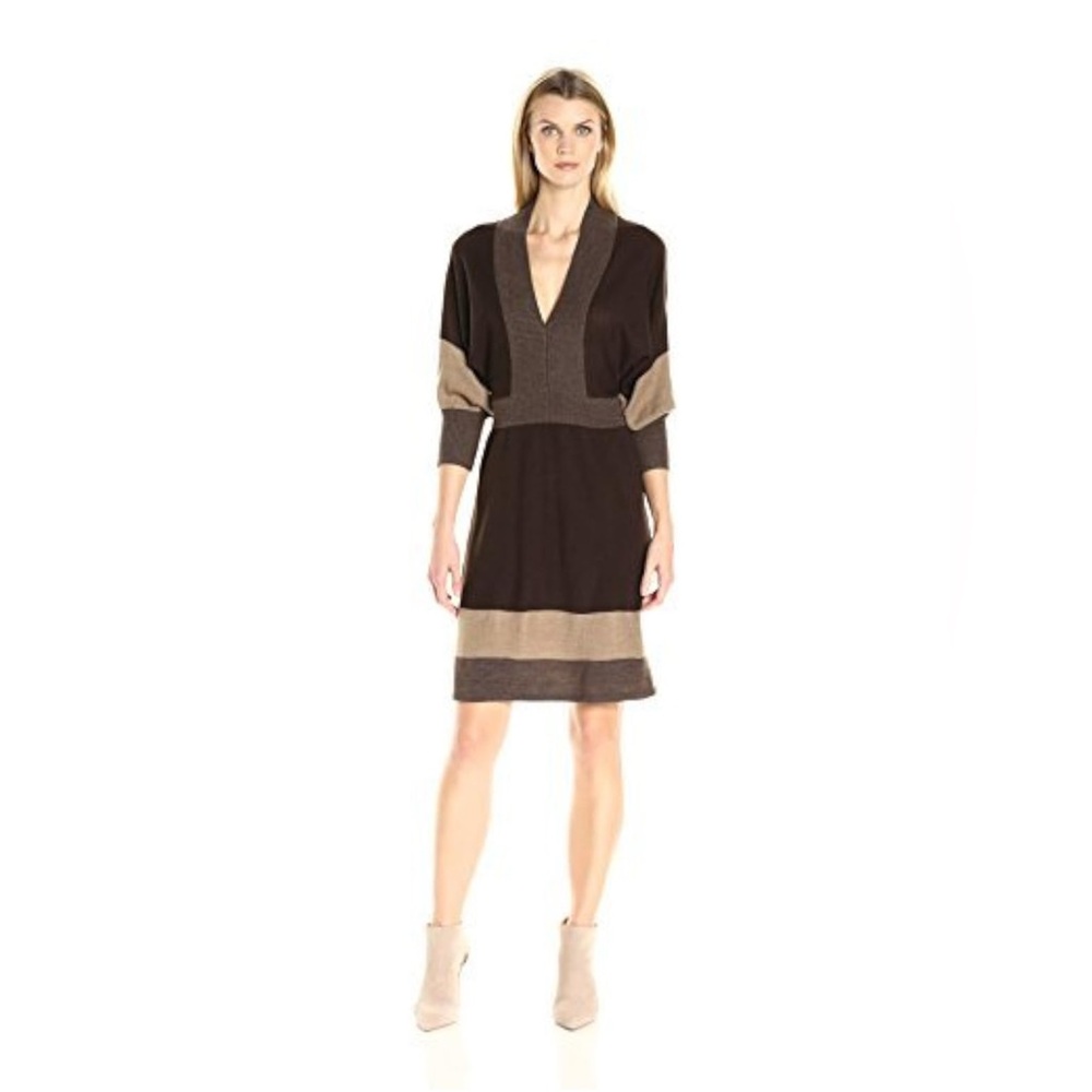 Connected Apparel Dolman Sleeve Sweater Dress Size Large